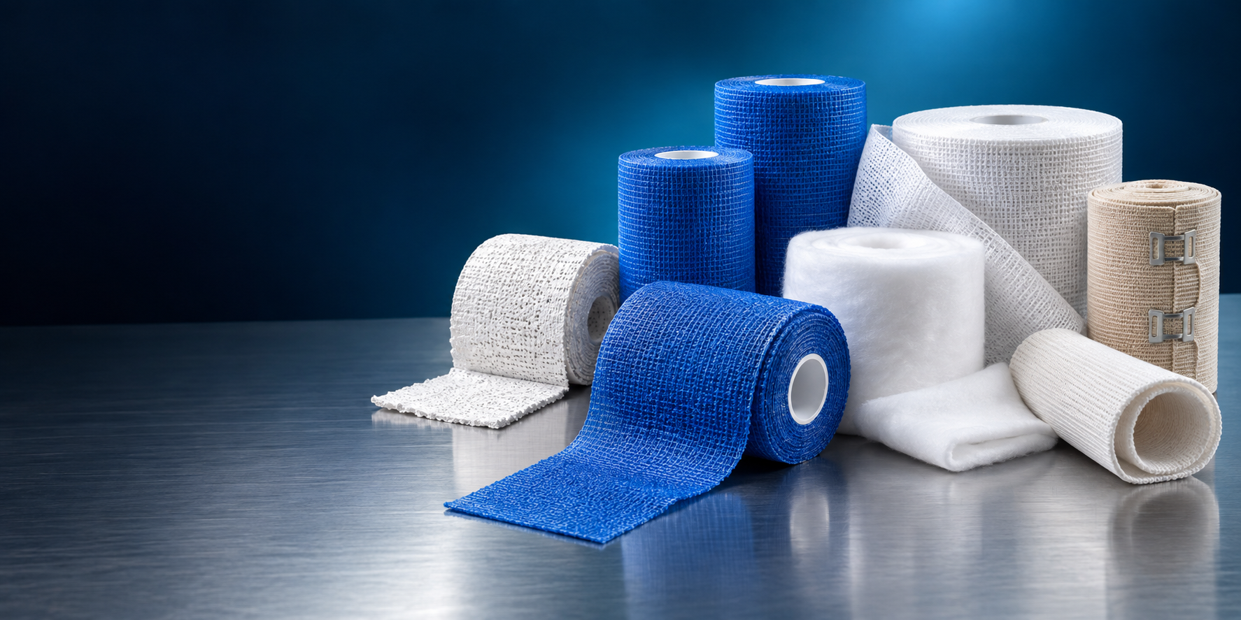 Orthopedic casting tapes, padding and bandage products